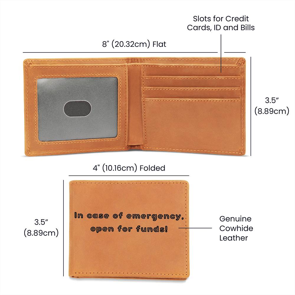 Wallet In case of emergency, open for funds!