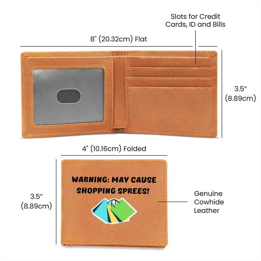 Leather gift wallet shopping