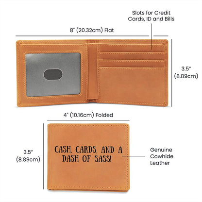 Leather gift wallet