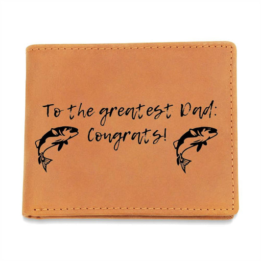 Gift wallet for dad fisherman
