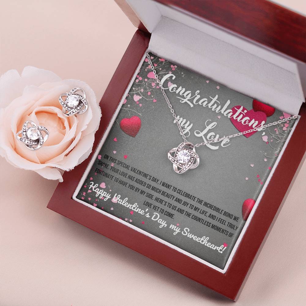 Gift set jewelry for Valentine's Day