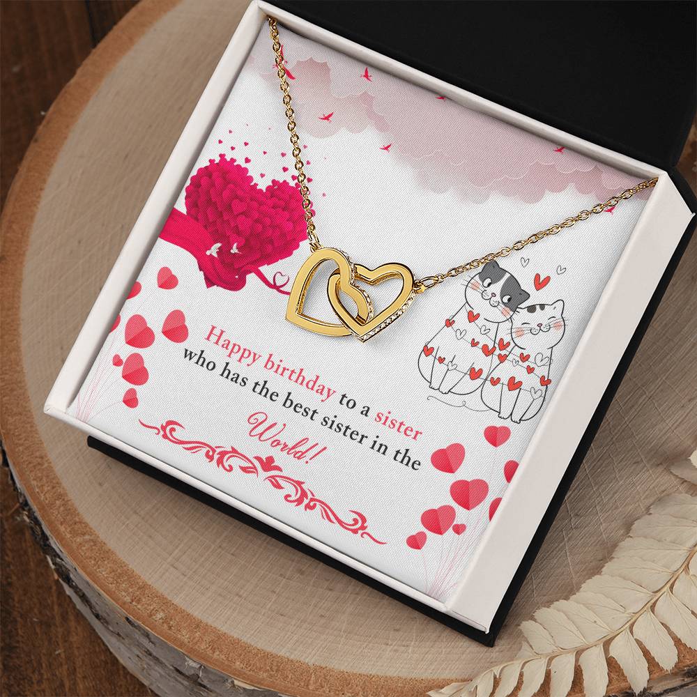 Intertwined Hearts Pendant – A Beautiful Gift for Your Sister