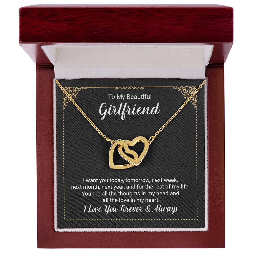 Two Hearts Necklace Gift Set with Greeting Card – Perfect for Her