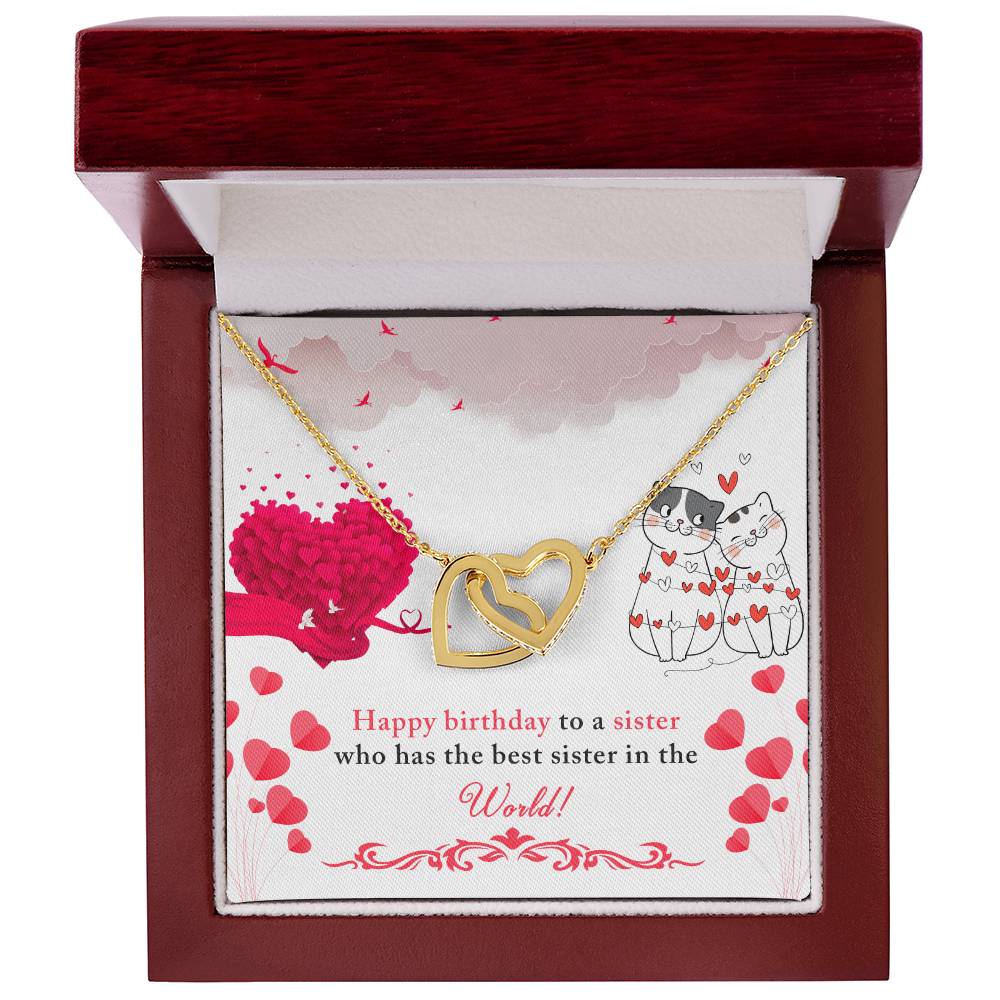 Intertwined Hearts Pendant – A Beautiful Gift for Your Sister