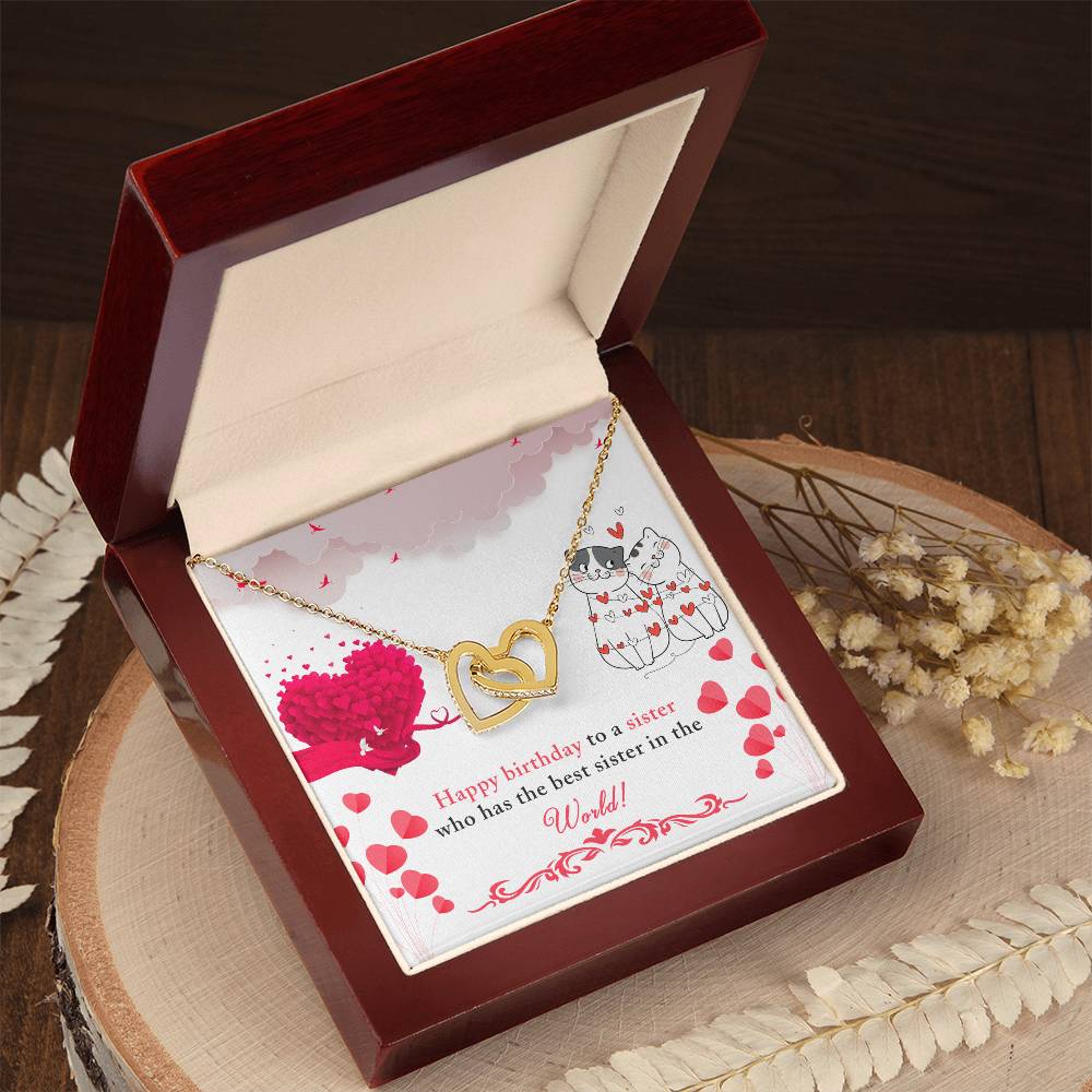 Intertwined Hearts Pendant – A Beautiful Gift for Your Sister