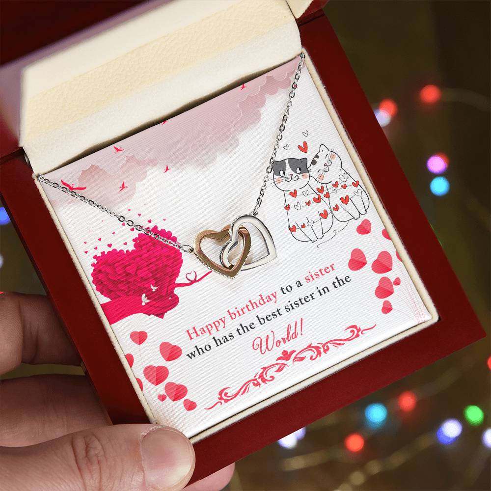 Intertwined Hearts Pendant – A Beautiful Gift for Your Sister