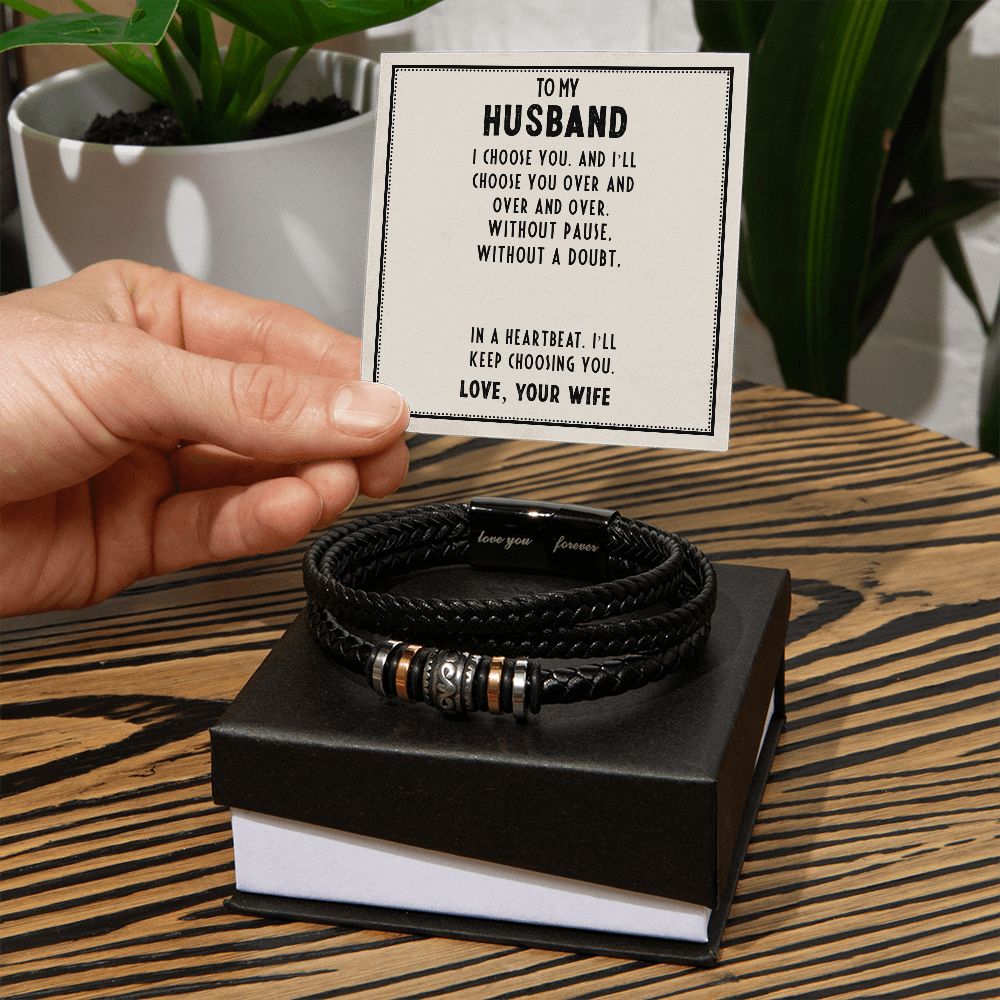 Men's gift bracelet for husband