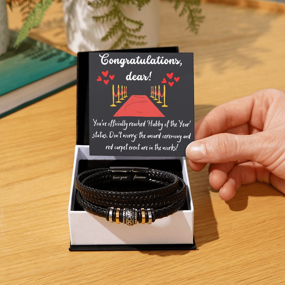 Gift bracelet for a beloved husband