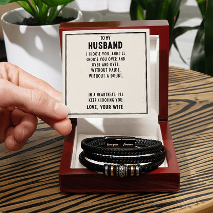 Men's gift bracelet for husband