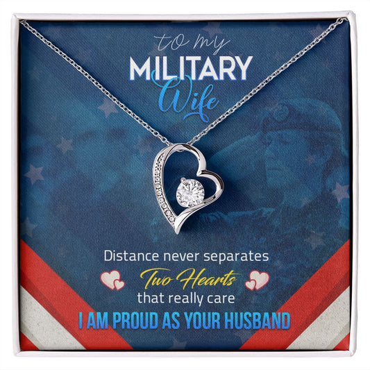 Forever Love Necklace my Military Wife