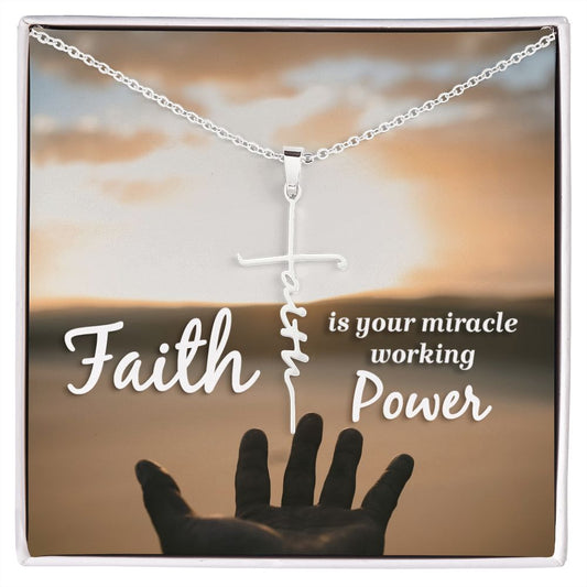 Faith Cross Necklace Gift